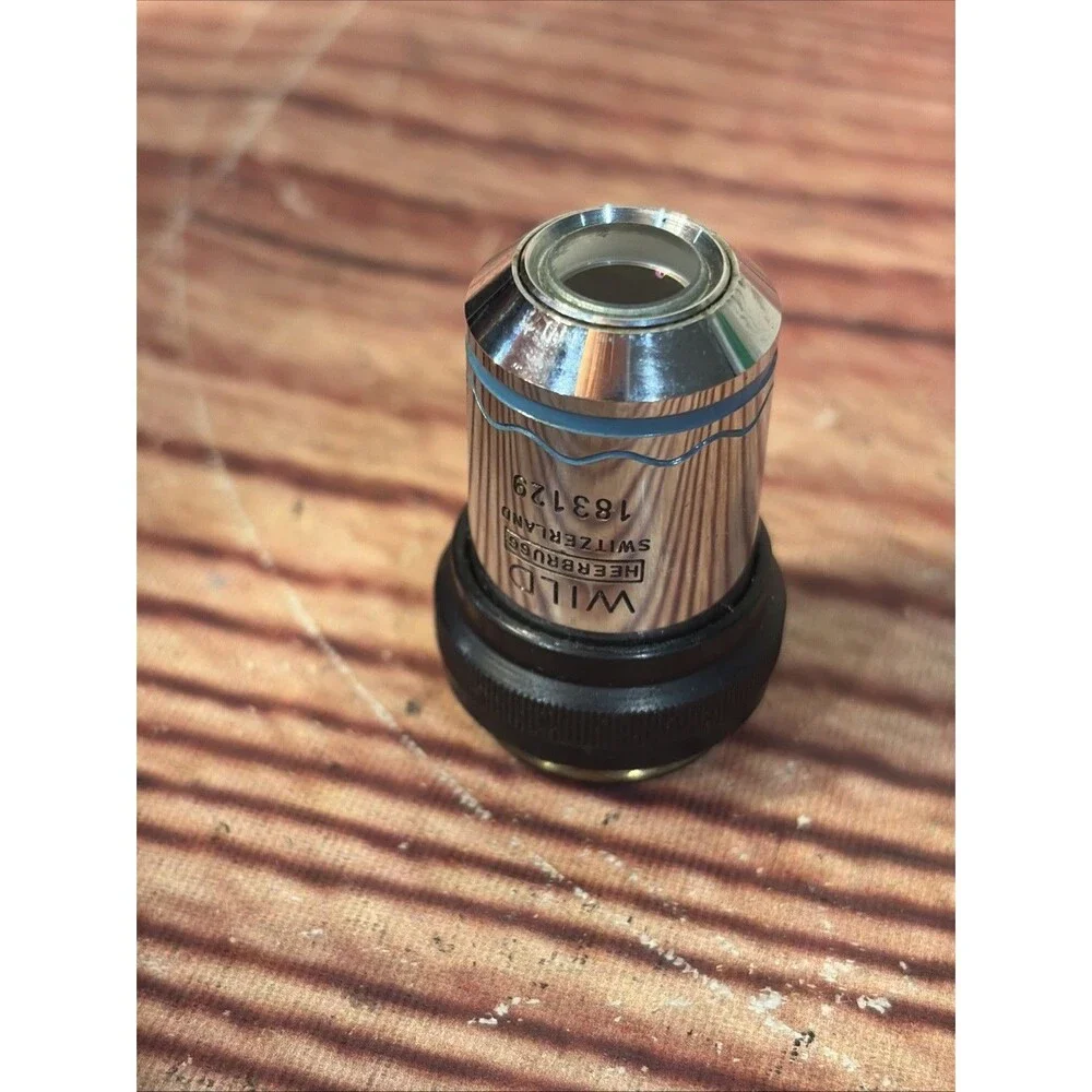WILD HEERBRUGG 10X PLAN PL FLUOTAR OBJECTIVE MICROSCOPE LENS M20 M11